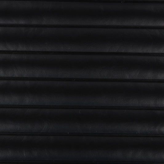 Seascape Pleated Marine Vinyl Fabric - VLMP-13 Black