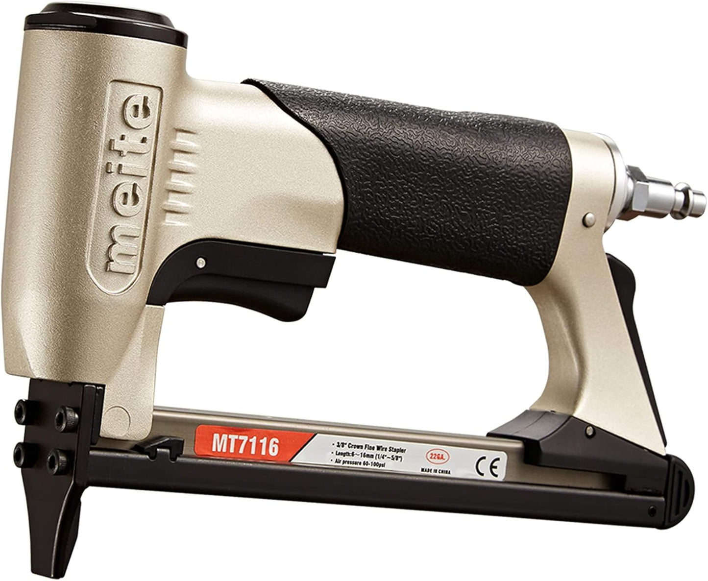 Meite MT7116 Regular Nose Fine Wire Upholstery Staple Gun - 22 Gauge 71 Series
