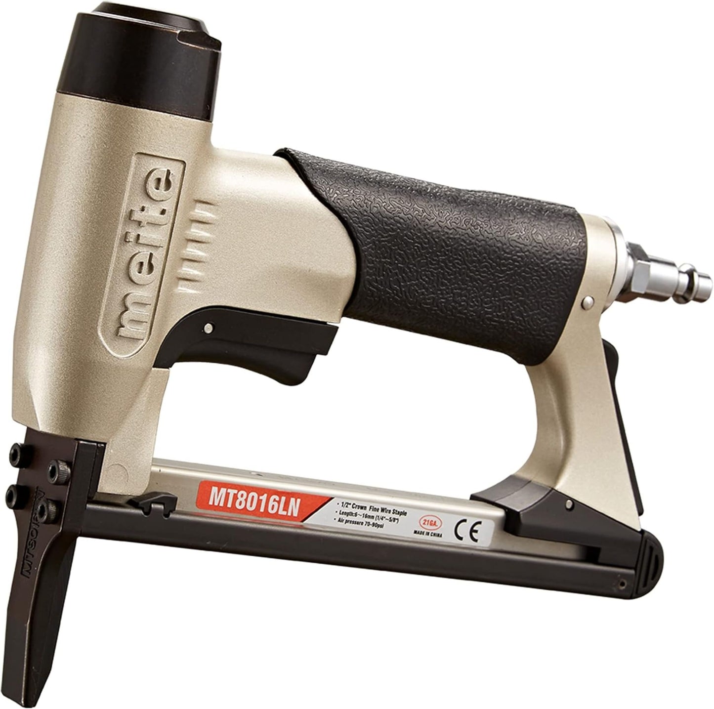 Meite MT8016LN Long Nose Fine Wire Upholstery Staple Gun - 21 Gauge 80 Series