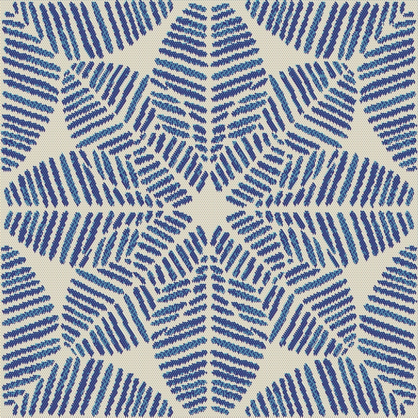 Outdura Palmetto Outdoor Upholstery Fabric - 1832 Azure