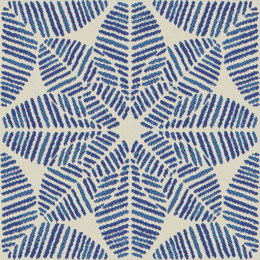 Outdura Palmetto Outdoor Upholstery Fabric - 1832 Azure