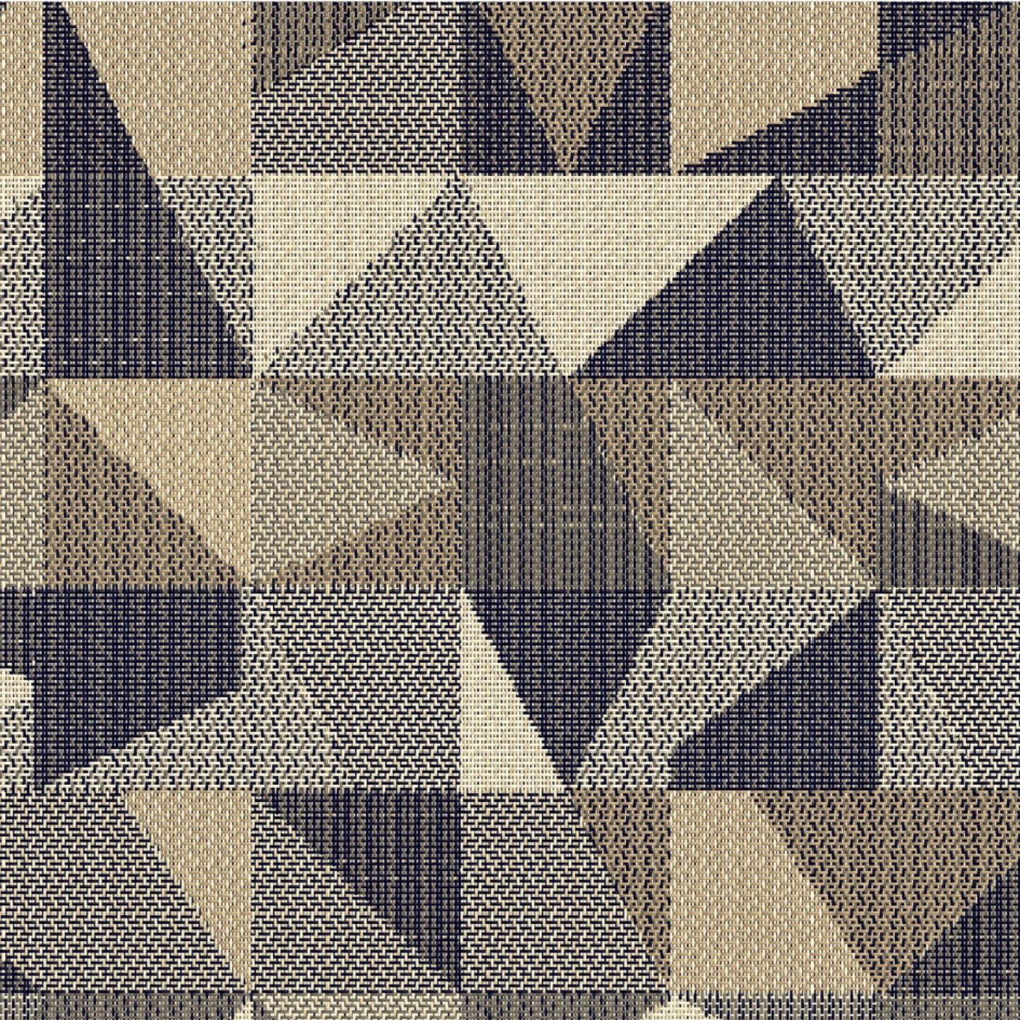 Outdura Geo Outdoor Upholstery Fabric - 8803 Carbon