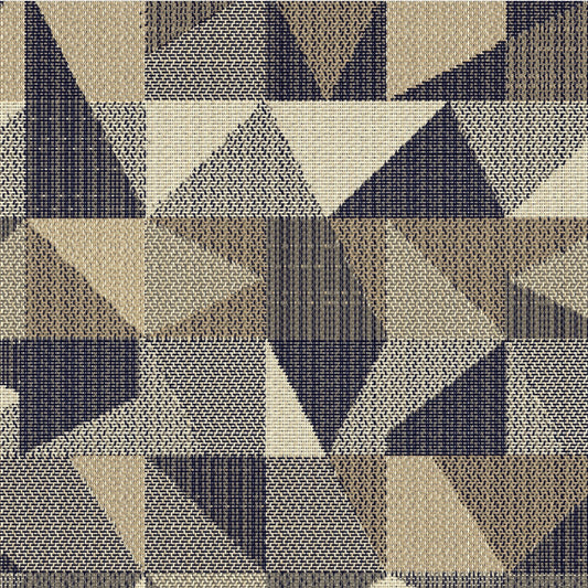 Outdura Geo Outdoor Upholstery Fabric - 8803 Carbon