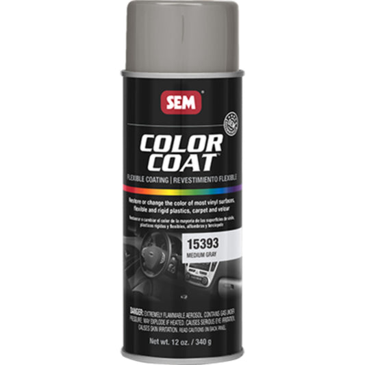 SEM Color Coat Automotive Vinyl Paint - 15393 Med Gray