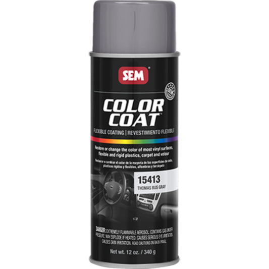 SEM Color Coat Automotive Vinyl Paint - 15413 Thomas Bus Gray