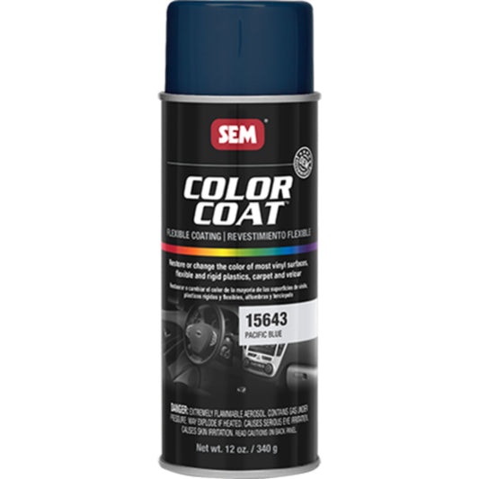 SEM Color Coat Automotive Vinyl Paint - 15643 Pacific Blue