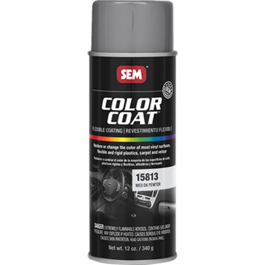 SEM Color Coat Automotive Vinyl Paint - 15813 Med Dk Pewter