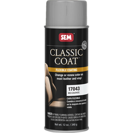 SEM Classic Coat Automotive Vinyl Paint - 17043 Med Graphite