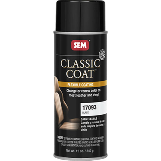 SEM Classic Coat Automotive Vinyl Paint - 17093 Black