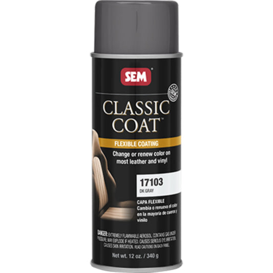 SEM Classic Coat Automotive Vinyl Paint - 17103 Dk Gray