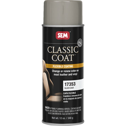 SEM Classic Coat Automotive Vinyl Paint - 17353 Silver Gray